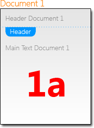 Section behaviour when merging documents