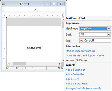 TX Text Control X9 in Visual Studio