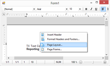 TX Text Control X9 in Visual Studio