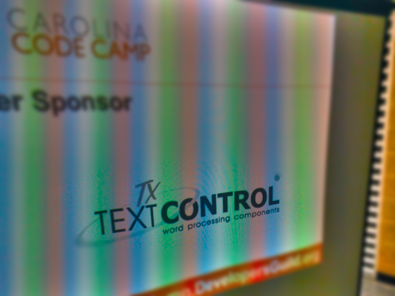 Text Control @ Carolina Code Camp 2013