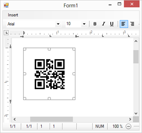 TX Barcode .NET in TX Text Control