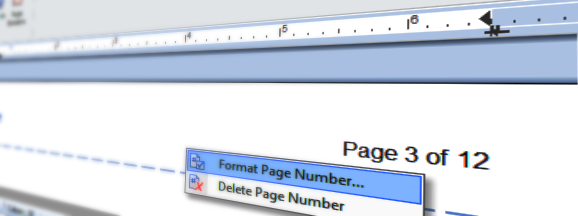 Page number fields