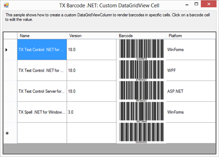 Implementing a custom DataGridViewBarcodeCell