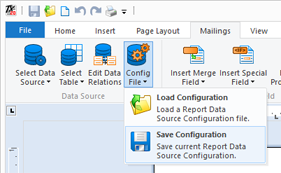 Report Data Source Configuration Files