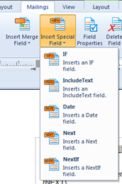 Creating Lables with NEXT Fields