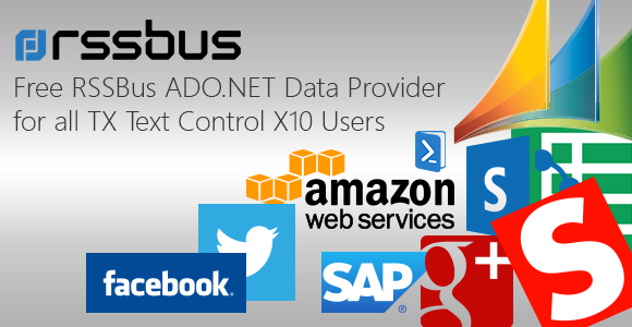 For TX Text Control X10 Users: Free RSSBus Software