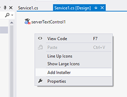 Windows Services in Visual Studio