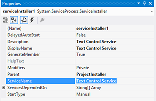 Windows Services in Visual Studio