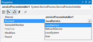 Windows Services in Visual Studio