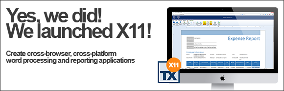 TX Text Control X11 released: Cross-browser template editing