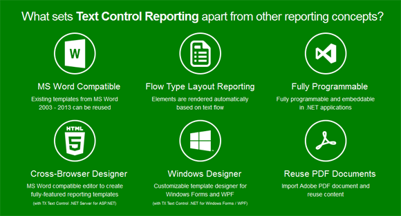 Text Control Reporting Framework: What sets it apart?