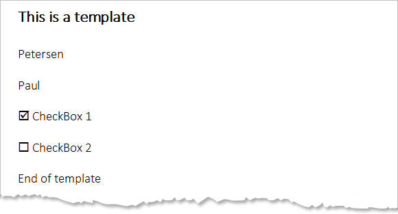 MailMerge: Merge CheckBoxes during the merge process