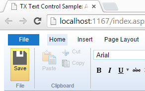 Web.TextControl: Adding buttons to the ribbon bar