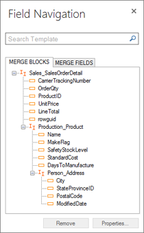 Sneak Peek: Field Navigation Panel in TX Text Control Words