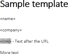 MailMerge: Merge hyperlinks into merge fields