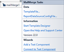 Adding TX Text Control and MailMerge to the Window