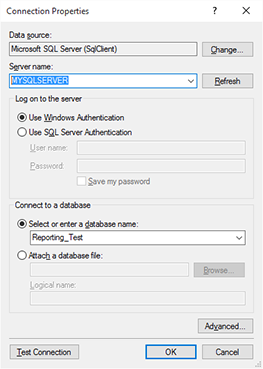 Create database excerpt files from SQL databases