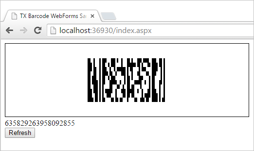 Rendering barcode objects in ASP.NET