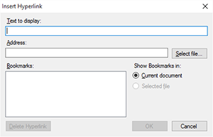 New dialog boxes New dialog boxes
