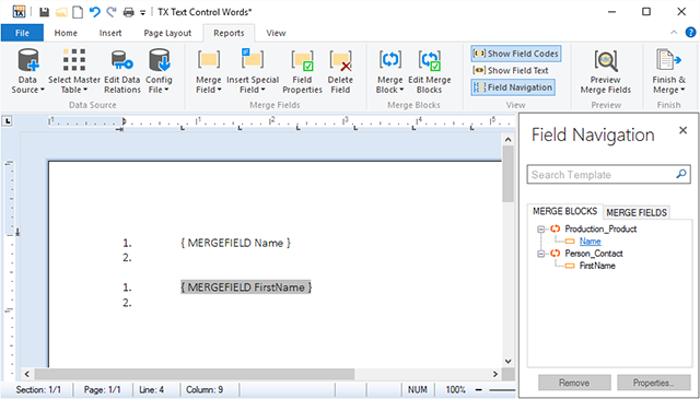 Reporting: Merge blocks rendered as numbered lists Reporting: Merge blocks rendered as numbered lists
