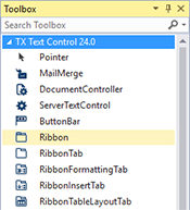 Sneak peek: TX Text Control RibbonBar for Windows Forms
