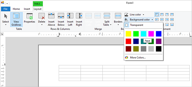 Sneak peek: TX Text Control RibbonBar for Windows Forms