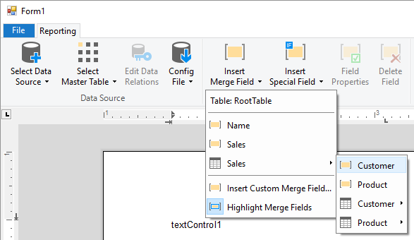 TX Text Control in Visual Studio