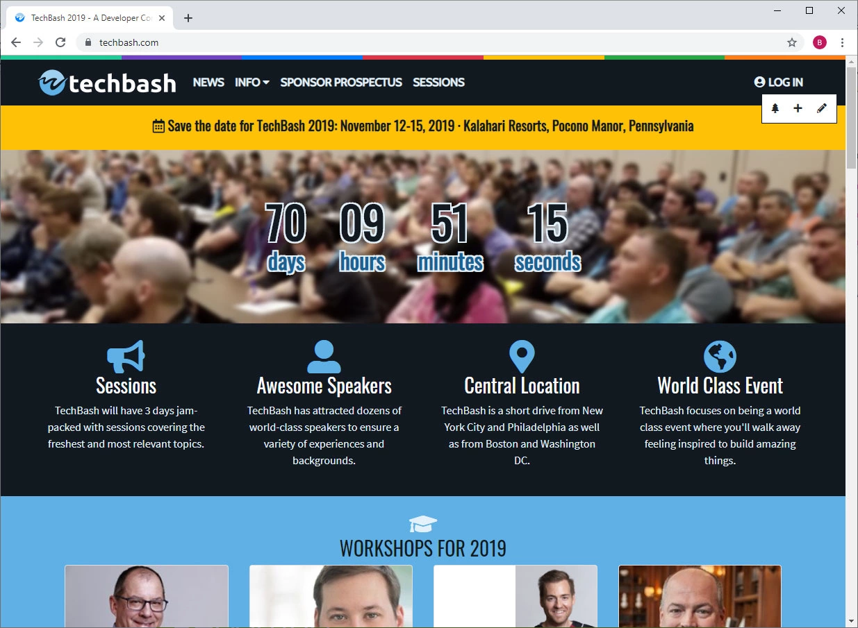 TechBash website