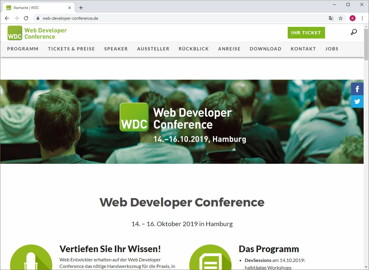 WDC website