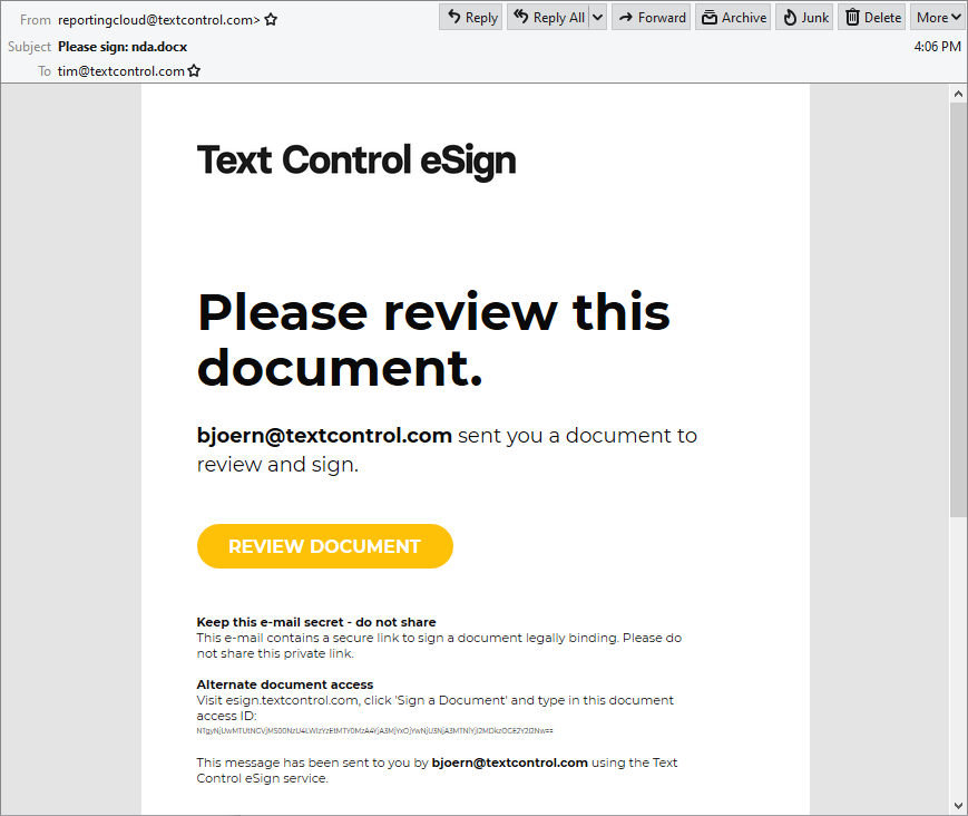 Text Control eSign
