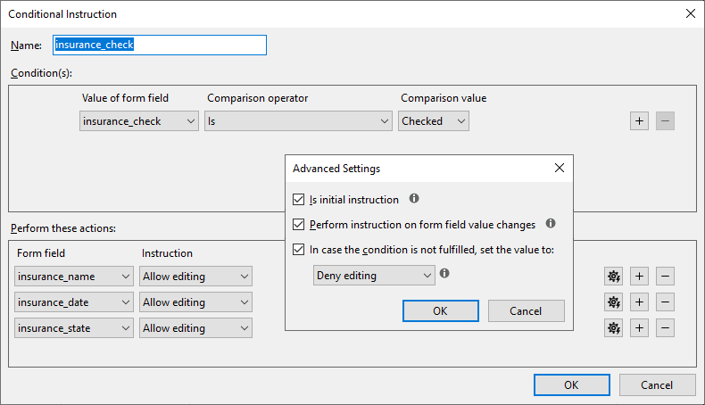 Conditional Instructions