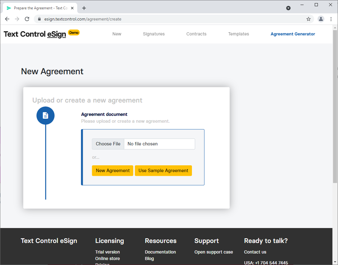 Agreement Designer