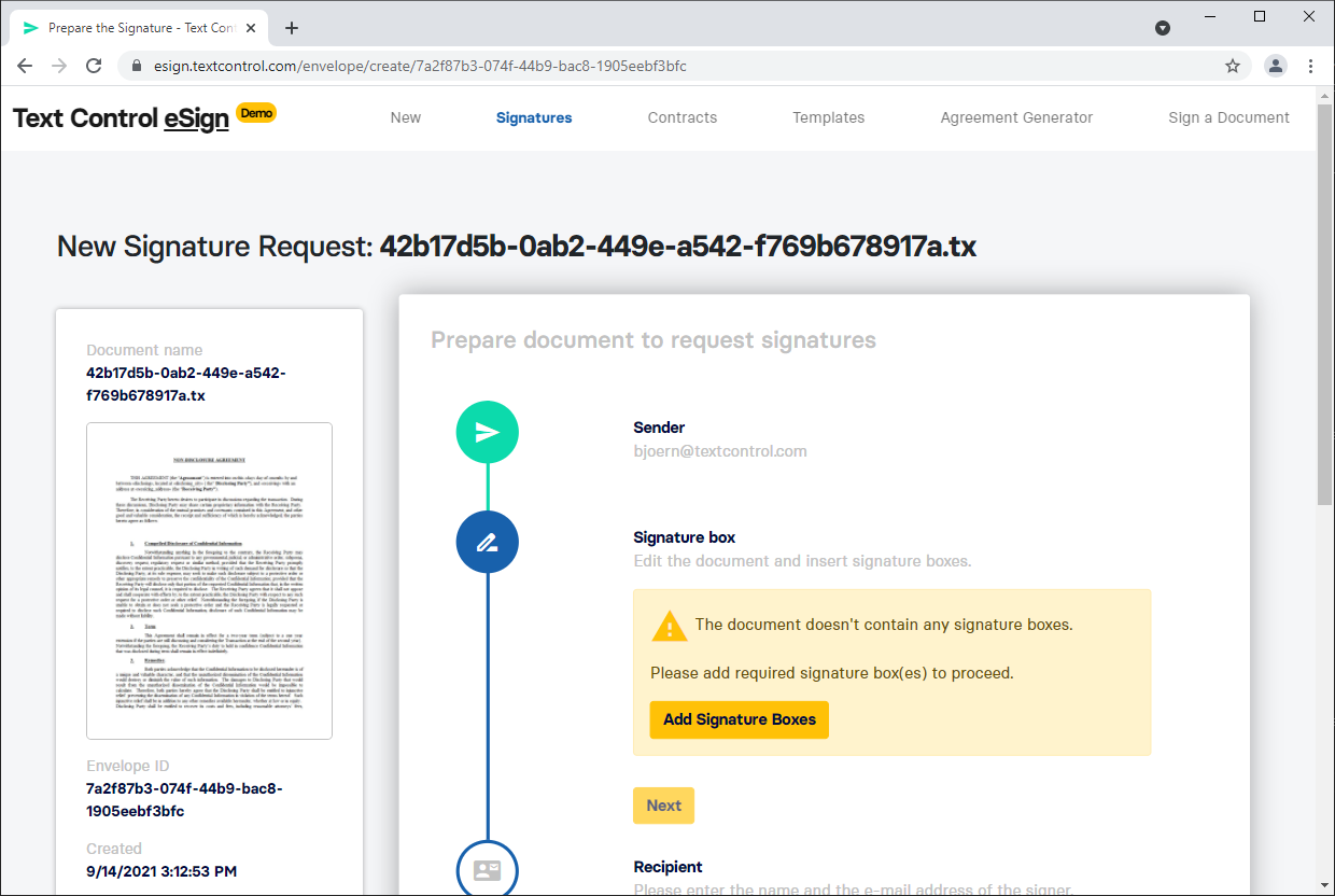 Agreement Designer