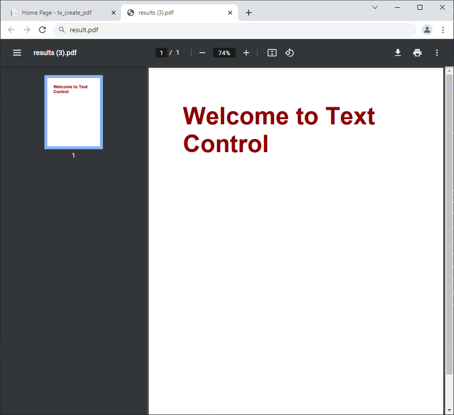 Creating PDFs with TX Text Control