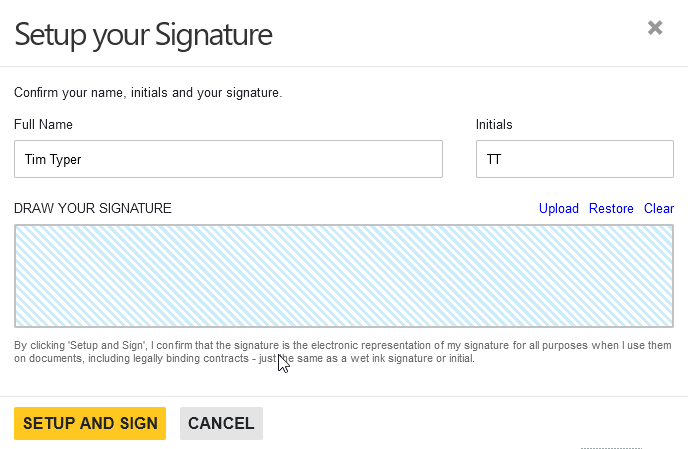 Signing Documents