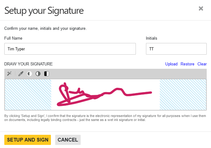 Signing Documents