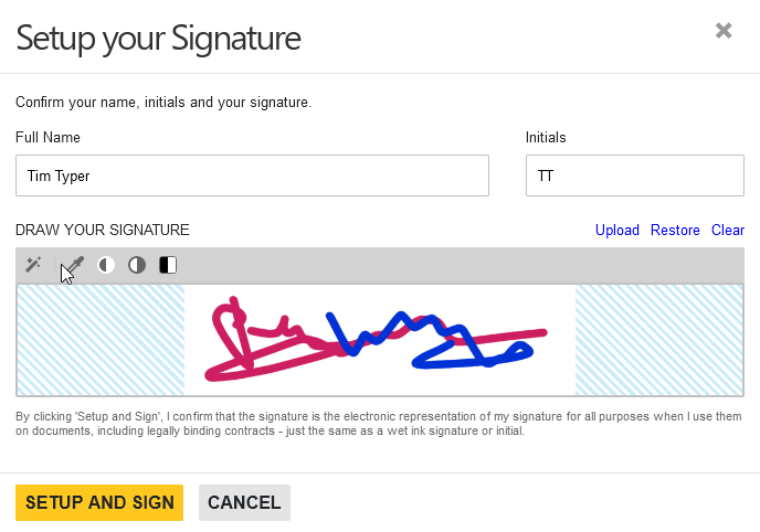 Signing Documents