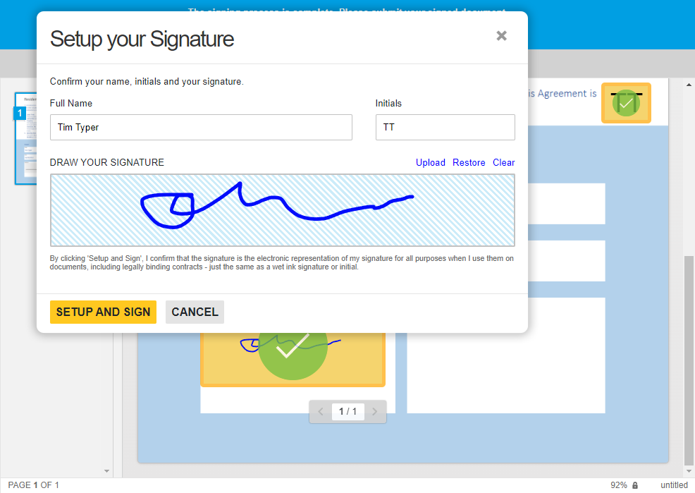 Signing documents with TX Text Control