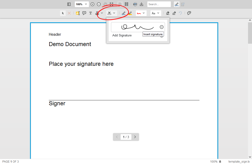 Signature Annotations