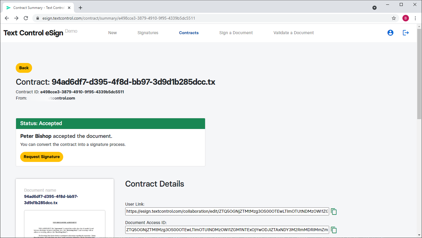 Electronic Signatures with TX Text Control