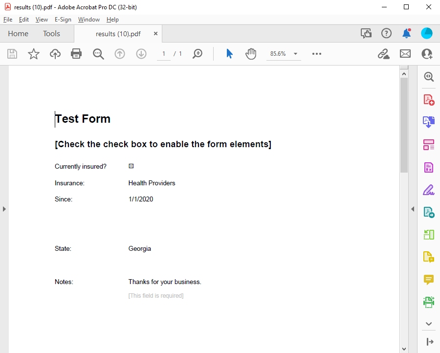 Creating forms with TX Text Control