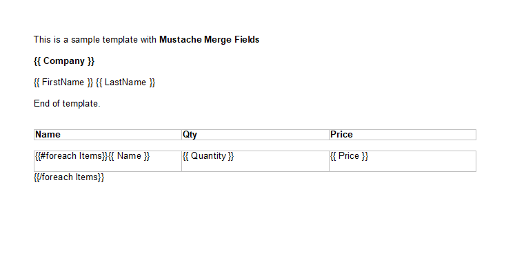 Merge Fields in TX Text Control