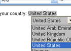 Using a ComboBox to change the field's text