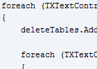 Removing empty tables