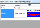 Rendering TX Text Control's content to a DataGridViewCell