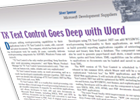 TX Text Control in SD Times .NET Components Buyers Guide