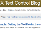 Sample: Getting the TextField at the current mouse location