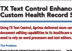 Success Story: Aprima uses TX Text Control in Health Record Solution