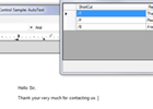 Implementing a speedy AutoText using the SpellCheckText event