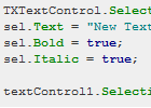 TX Text Control .NET: Undo and the Selection object